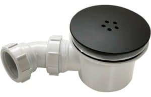 90mm Matt Black Tray Waste Cover