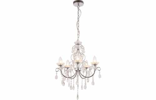Sparkle 5 Arm Chandelier Ceiling Light - Chrome - Image 2