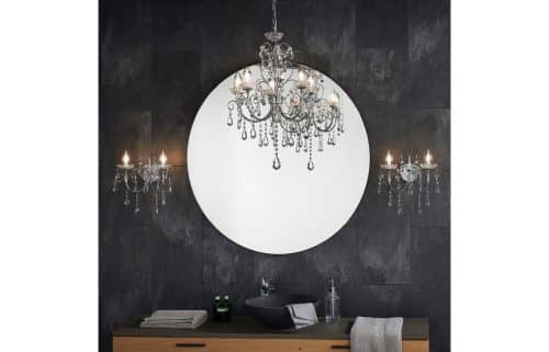 Sparkle 5 Arm Chandelier Ceiling Light - Chrome - Image 9