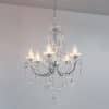 Sparkle 5 Arm Chandelier Ceiling Light - Chrome - Image 10