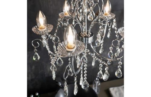 Sparkle 5 Arm Chandelier Ceiling Light - Chrome - Image 4