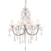 Sparkle 5 Arm Chandelier Ceiling Light - Chrome