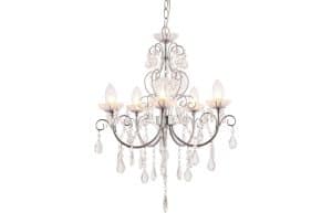 Sparkle 5 Arm Chandelier Ceiling Light - Chrome