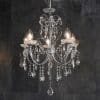 Sparkle 5 Arm Chandelier Ceiling Light - Chrome - Image 8
