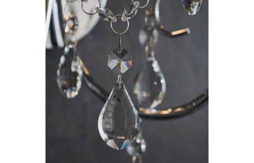 Sparkle 2 Arm Chandelier Wall Light - Chrome - Image 7