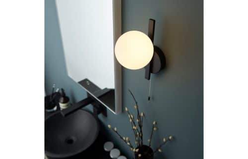 Globe Wall Light - Matt Black - Image 6
