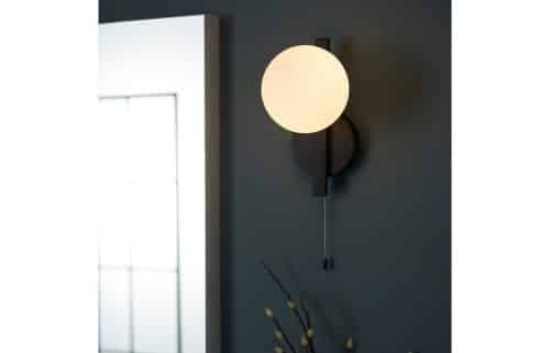 Globe Wall Light - Matt Black - Image 7