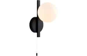Globe Wall Light - Matt Black