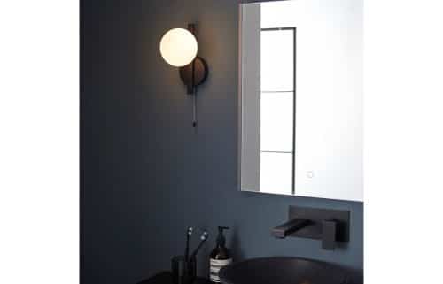 Globe Wall Light - Matt Black - Image 4