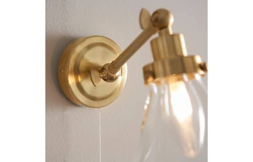Pyramid Wall Light - Brushed Brass - Image 4