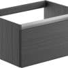 Carino 600mm 1 Drawer Wall Hung Basin Unit (No Top) - Graphitewood