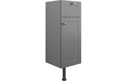 Benita 300mm 1 Drawer  1 Door Base Unit - Grey Ash