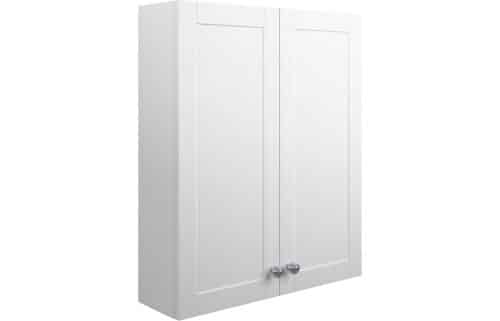 Benita 600mm 2 Door Wall Unit - Satin White Ash
