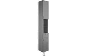 Benita 300mm 2 Door Tall Unit - Grey Ash