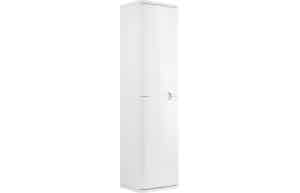 Lambra 350mm 2 Door Wall Hung Tall Unit - White Gloss