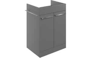 Morina 600mm Floor Standing Basin Unit (No Top) - Matt Urban Grey