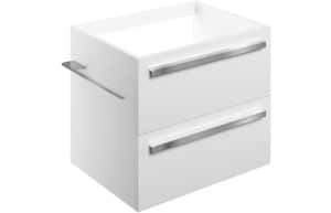 Morina 600mm Wall Hung Basin Unit (No Top) - White Gloss