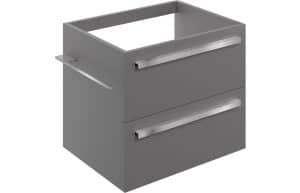 Morina 600mm Wall Hung Basin Unit (No Top) - Matt Urban Grey