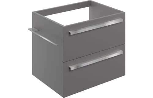 Morina 600mm Wall Hung Basin Unit (No Top) - Matt Urban Grey