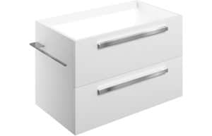 Morina 800mm Wall Hung Basin Unit (No Top) - White Gloss