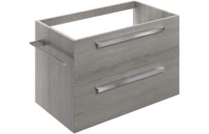 Morina 800mm Wall Hung Basin Unit (No Top) - Elm Grey