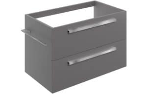 Morina 800mm Wall Hung Basin Unit (No Top) - Matt Urban Grey