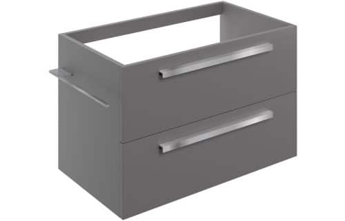 Morina 800mm Wall Hung Basin Unit (No Top) - Matt Urban Grey