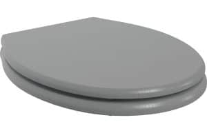 Lucia Soft Close Wood Effect Toilet Seat - Grey Ash