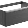 Carino 800mm 1 Drawer Wall Hung Basin Unit (No Top) - Graphitewood