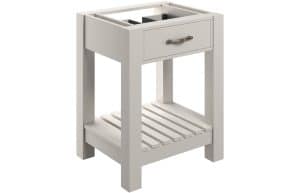 Manhattan 600mm Floor Standing Basin Unit (No Top) - White Ash