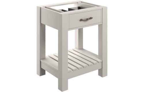 Manhattan 600mm Floor Standing Basin Unit (No Top) - White Ash