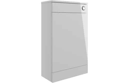 Volta 500mm Floor Standing WC Unit - Grey Gloss
