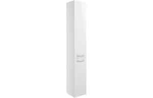 Volta 350mm Floor Standing 2 Door Tall Unit - White Gloss