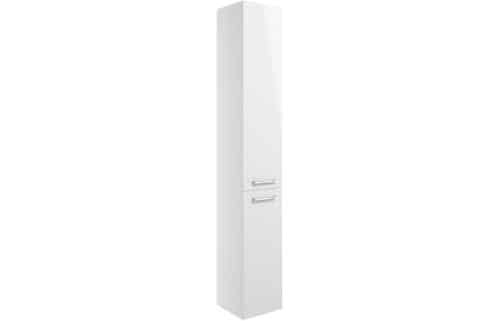 Volta 350mm Floor Standing 2 Door Tall Unit - White Gloss