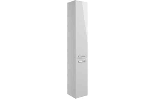 Volta 350mm Floor Standing 2 Door Tall Unit - Grey Gloss