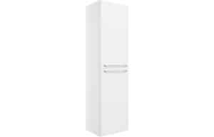 Gatsby 454mm Wall Hung 2 Door Tall Unit - White Gloss