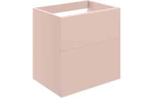 Statement 590mm 2 Drawer Wall Unit (No Top) - Matt Antique Rose