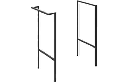 Statement Optional Frame w/Integrated Towel Rail - Black