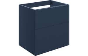 Statement 590mm 2 Drawer Wall Unit (No Top) - Matt Deep Blue