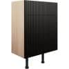 Texture 600mm 3 Drawer Base Unit - Matt Graphite Grey