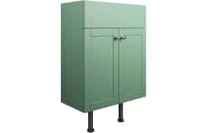 Benita 500mm 2 Door Basin Unit - Matt Sage Green