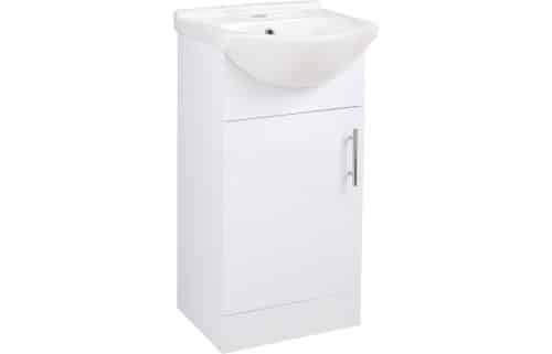 Vista 450mm Basin Unit & Basin - White Gloss