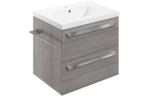 Morina 615mm Wall Hung Basin Unit & Basin - Elm Grey