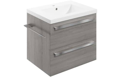 Morina 615mm Wall Hung Basin Unit & Basin - Elm Grey
