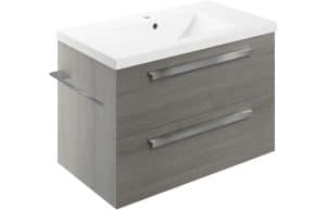 Morina 815mm Wall Hung Basin Unit & Basin - Elm Grey