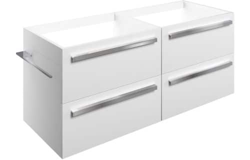 Morina 1200mm Wall Hung Basin Unit Run (No Top) - White Gloss