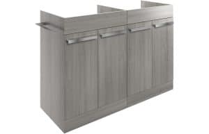 Morina 1200mm Floor Standing Basin Unit Run (No Top) - Elm Grey