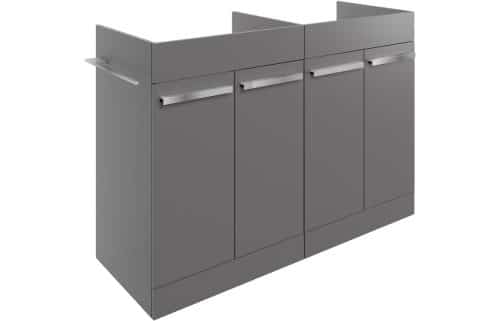 Morina 1200mm Floor Standing Basin Unit Run (No Top) - Matt Urban Grey