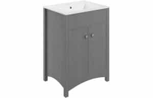 Lucia 610mm Basin Unit (exc. Basin) - Grey Ash