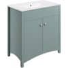 Lucia 810mm Basin Unit (exc. Basin) - Sea Green Ash